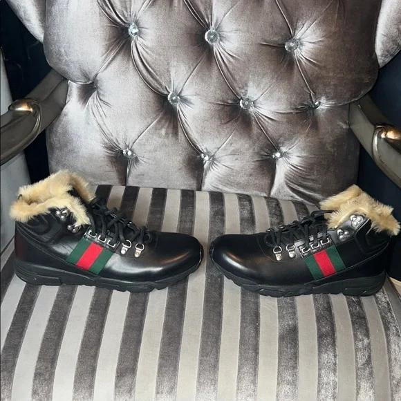 👑 UNTOUCHED LUXURY: Gucci Flashtrek Fur-Lined Superstar Grails 👑 - Picture 2 of 6